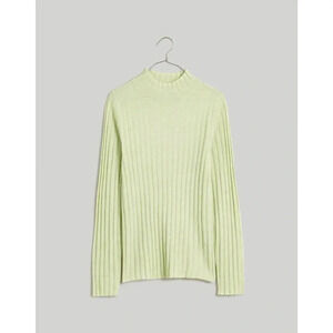 Madewell Alpaca-Blend Mockneck Sweater Heather Jade Size Small NO041 Women’s